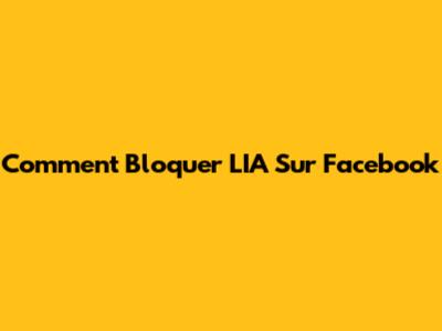 Comment Bloquer L'IA Sur Facebook
