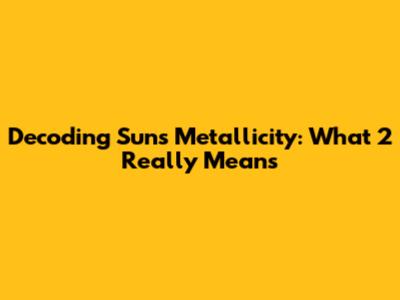 Decoding Sun's Metallicity: What '2' Really Means