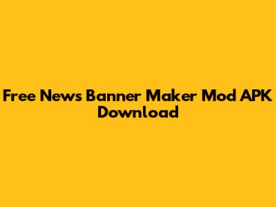 Free News Banner Maker Mod APK Download