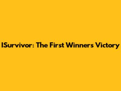 ISurvivor: The First Winner's Victory