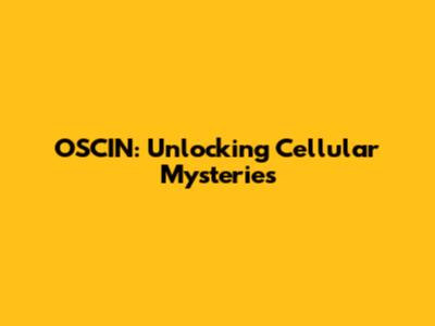 OSCIN: Unlocking Cellular Mysteries