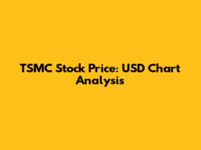 TSMC Stock Price: USD Chart Analysis