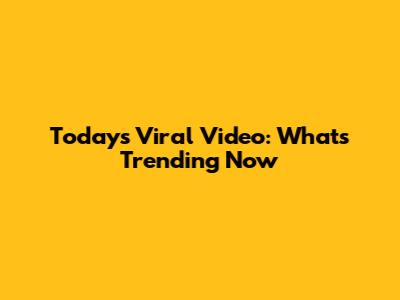 Today's Viral Video: What's Trending Now